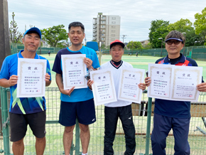 シニア男子45入賞者